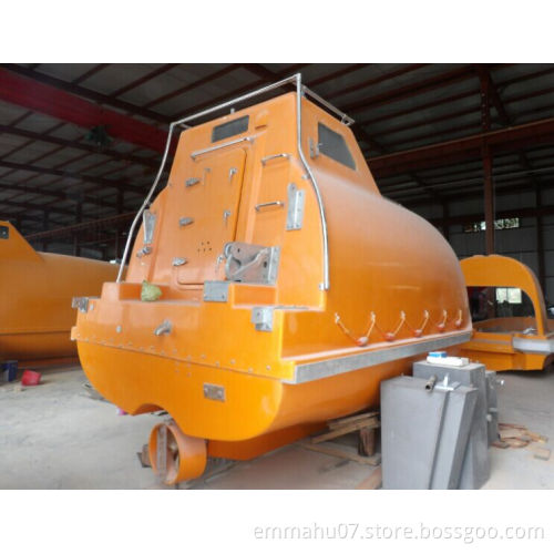 Second hand/used 25persons  life/rescue boat with davit winch